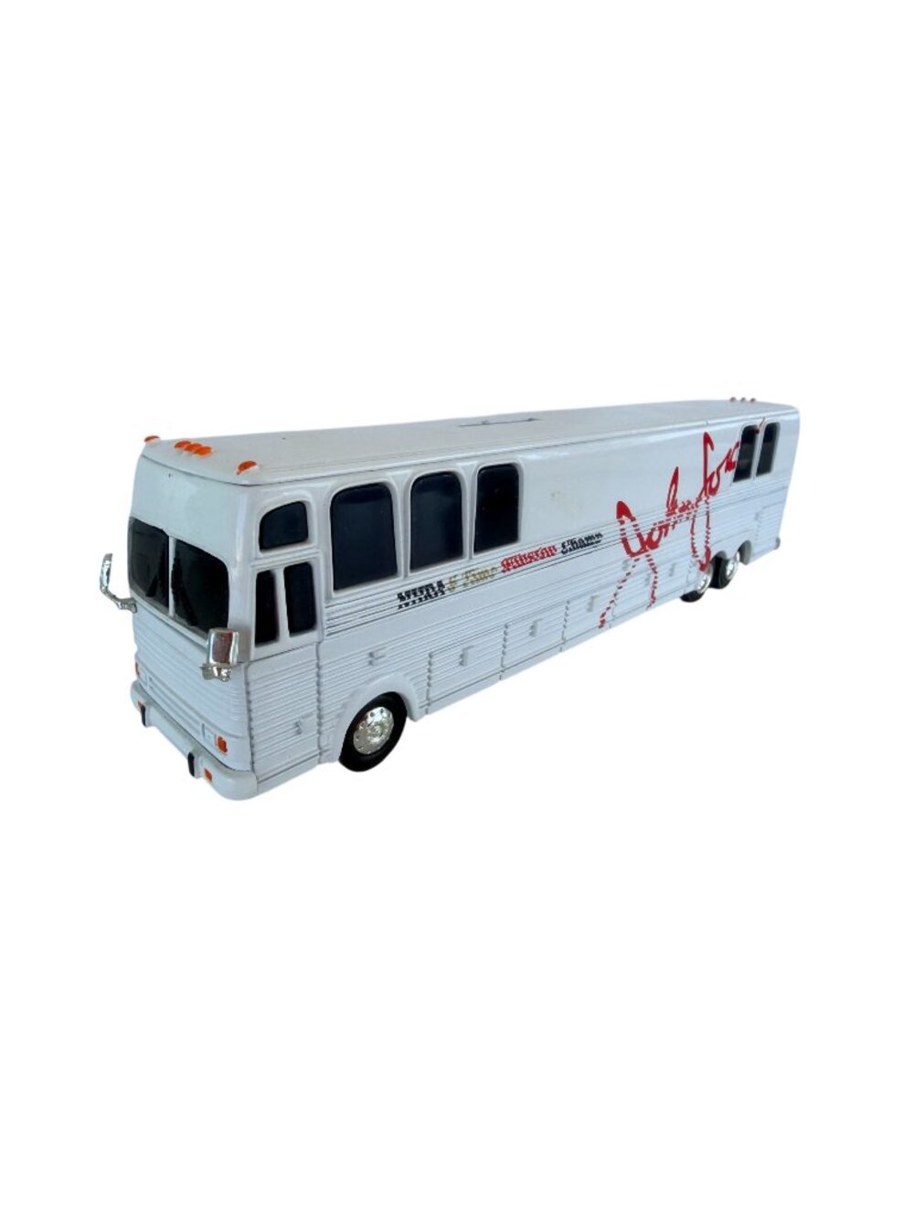 John Force Diecast Tour Bus Model Collectible 1:64 NASCAR Memorabilia w key